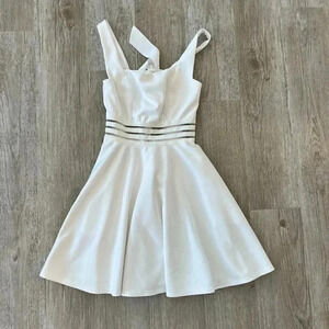 Womens City Vibe White Dress - 1